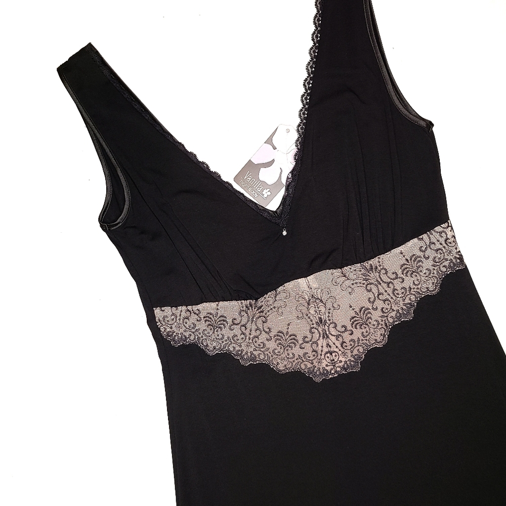 NWT Vanilla Night & Day Modal Lace Trim Chemise - Picture 2 of 4